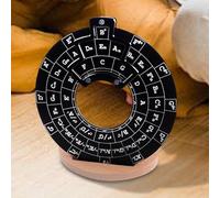 Strumento per la melodia in metallo della ruota delle quinte - Disco robusto per la teoria musicale della chitarra con supporto - Cerchi precisi delle quinte per chitarristi bassisti pianisti