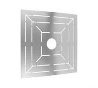 Strumento per la misurazione della casa e della costruzione più localizzatore di piastrelle multifunzione per 20 x 20 cm/30 x 30 cm in acciaio inossidabile a forma di fiore righello di scarico del