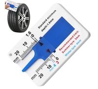 Strumento per la misurazione della profondità del profilo degli pneumatici, tester di profili per pneumatici auto, misuratore di profondità del battistrada, calibro con una profondità da 0 mm a 20 mm