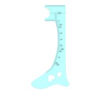 Strumento per la misurazione delle sopracciglia, righello per sopracciglia | Guida per eyeliner in silicone Stencil per sopracciglia | Strumento per il trucco rapido per gli occhi, aiuta a modellare