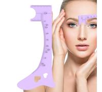 Strumento per la misurazione delle sopracciglia, righello per sopracciglia | Guida per eyeliner in silicone morbido - righello per modellare le sopracciglia, strumento per il trucco degli occhi veloce