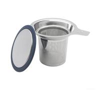Strumento per la preparazione del tè con funzionamento semplice, filtrare e risciacquare funziona bene per miscele di foglie sciolte e botanici secchi (Silvery1)