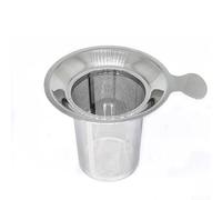 Strumento per la preparazione del tè con funzionamento semplice, filtrare e risciacquare funziona bene per miscele di foglie sciolte e botanici secchi (Silvery4)