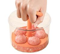 Strumento Per La Produzione Di Polpette - Stampo Per Polpette Di Carne Da Cucina Generico, Macchina Per Polpette Di Carne Riutilizzabile Con 5 Palline | Per Polpette Portatili, Contenitore