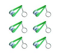 Strumento per la pulizia degli occhiali da sole, occhiali da sole E gomito per impronte digitali | 6 pezzi Spettacles Cleaner impronta digitale con portachiavi,Accessori di bicchieri portatili Strumen