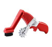 Strumento per la pulizia del tampone di lucidatura - Spazzola per ammorbidente in schiuma a doppio pezzo Coltello per mola in lana - Sperone con setole in nylon Rimuove lo sporco, la sporcizia, Prolun