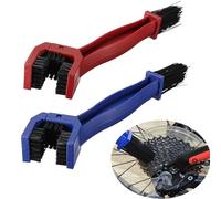Strumento per la pulizia della catena di motociclette e biciclette - Pulitore per catena di bicicletta ad alta resistenza con testa a spazzola, compatibile con catene di motociclette, ATV, moto da cro
