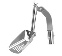 Strumento per la pulizia delle grondaie del tetto, 3,5 cm, in acciaio, antiruggine, accessorio per la pulizia delle foglie, leggero detergente per pluviali, giardini, ville, case a schiera