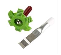 Strumento per la pulizia e la rimozione della polvere delle alette condizionatore d'aria: spazzola per la pulizia condensatore, detergente per le alette radiatore, spazzola in acciaio inos