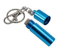 Strumento per la punta della stecca da biliardo con portachiavi, materiale in lega di alluminio che assicura un'efficace irruvidimento delle punte per l'applicazione del gesso (blu)