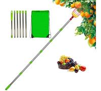 Strumento per la Raccolta di Frutta - Post per Raccolta di Frutta con Cesto, Raccoglitore di Mele Lungo Raccoglitore di Frutta | Raccoglitore di Frutta con telescopico in Acciaio Inossidabile con