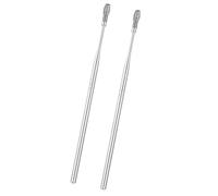 Strumento per la rimozione del cerume a molla Set di strumenti per la pulizia della cera per le orecchie a spirale in acciaio inossidabile Strumenti per cura dell'orecchio 2 pezzi