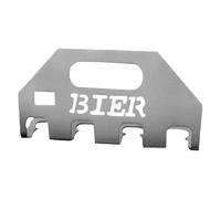 Strumento per la rimozione del tappo di birra riutilizzabile per bottiglie di birra in acciaio inossidabile (con parola) (stile 2)