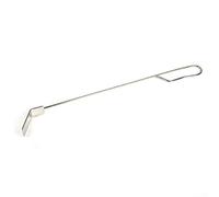Strumento per la rimozione della cenere, in acciaio inox, lungo 45,7 cm, con comodo manico in metallo e gancio per appendere Kamado per Joe per griglie a carbone classiche I/II/III e per Big per Egg S