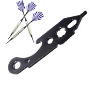 Strumento per la rimozione della punta delle freccette, strumento in metallo da 6,9 cm, chiave multifunzione per stringere e allentare il cacciavite, accessorio per barre rotanti, strumenti portatili