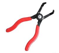 Strumento per la rimozione di finiture auto angolato a 30 gradi con struttura in acciaio forgiato, maniglia a molla e impugnatura ergonomica, progettato per rimuovere fibbie rotonde e clip in plastica