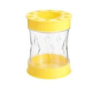 Strumento per la rimozione di gusci d'uovo, in plastica robusta, per uova sode, utensile da cucina compatto per sbucciare rapidamente e facilmente senza caos, salvaspazio (giallo)