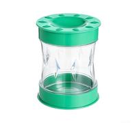 Strumento per la rimozione di gusci d'uovo, in plastica robusta, per uova sode, utensile da cucina compatto per sbucciare rapidamente e facilmente senza caos, salvaspazio (verde)