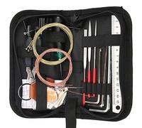 Strumento per la riparazione della chitarra, kit di strumenti per la riparazione della chitarra, lunga durata, durevole, comodo da usare con una custodia per basso elettrico.
