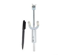 Strumento per la riparazione di ammaccature automobilistiche, con tracciatore parallelo regolabile da 0 a 20 cm, corpo in metallo e rullo in nylon per il restauro esatto della linea della carrozzeria
