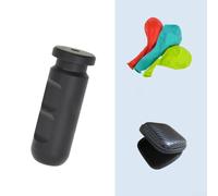 Strumento per l'apnea per l'allenamento dell'equilibrio della pressione, design ergonomico, in lega di alluminio leggera (nero)