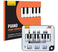 Strumento per l'apprendimento degli accordi di pianoforte, bussola per accordi, strumento di apprendimento musicale per il ritorno a scuola, comprendere la struttura degli accordi sulla tastiera