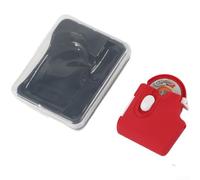 Strumento per legare nodi da pesca con funzionamento automatico, capacità a doppio gancio, percorso filettato interno per evitare grovigli, design compatto per la portabilità (rosso)