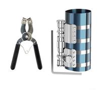 Strumento per l'installazione di anelli pistone in acciaio al carbonio per una seduta accurata degli anelli durante la revisione del motore e la manutenzione della testa del cilindro (6)