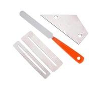 Strumento per liutaio per chitarra, in acciaio inox, lima per lucidatura e levigatura dei tasti, righello di protezione, guarnizione di ricambio