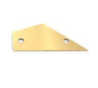 Strumento per liutaio per chitarra, strumento di livellamento dei tasti, righello di misurazione per collo di chitarra e basso, in acciaio inox, strumento da liutaio (argento)