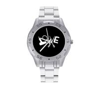 Strumento per lo styling dei capelli Parrucchiere Parrucchiere Barbiere Orologi da uomo in acciaio inossidabile Cinturino analogico al quarzo Orologio da polso Business, Stile:, regular, Bracciale