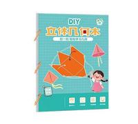 Strumento per lo sviluppo della consapevolezza regionale per bambini, forma stereoscopica, libro pieghevole, aiuto didattico per la matematica, materiale didattico per la geometria interattiva in