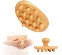 Strumento per massaggi per terapia del legno, rullo massaggiatore per cellulite, spazzola per corpo in legno per rimuovere la cellulite, sollievo dal prurito della pelle, kit professionale per