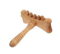 Strumento Per Massaggio Con Grattaschiena in Legno Guasha Stick Facile Da Trasportare Per Spalle Schiena Collo Terapia Di Stimolazione Assorbimento Del Prodotto