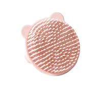 Strumento per massaggio del cuoio capelluto infantile del silicone del commestibile per i neonati Spazzola per il bagno per i neonati Spazzola per la cura dei capelli a forma di orso Spazzola per