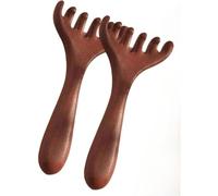 Strumento per massaggio del cuoio capelluto, pettine manuale a sei artigli per massaggio a coda di pesce, massaggiatore per cuoio capelluto, occhi, viso, collo, spalle, accessori per capelli (2 pezzi)