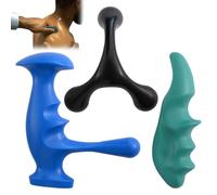 Strumento per massaggio del punto di pressione 3 pezzi/set Strumento manuale per massaggio salvapollice in ABS Strumenti per alleviare lo stress e il dolore per tutto il corpo, muscoli, tessuti..
