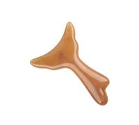Strumento per massaggio facciale - muscolare a forma di coda da 12 cm | Strumento per massaggio fasciale in resina per schiena, viso, gambe, pancia, collo, viaggi e uso domestico