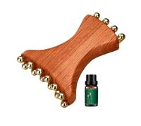 - Strumento per massaggio facciale - strumento per massaggio in legno e rame per il viso | contorno mascella rassodante Gua Sha | per donne, mamme, mogli, fidanzate, casa e fuori