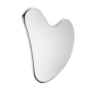 Strumento per massaggio Gua Sha in acciaio inossidabile, raschietto per il viso Gua Sha, massaggiatore per il corpo, strumento per la cura del viso, spa e muscoli del collo, per viaggi, casa, salone