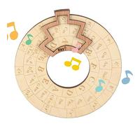 Strumento per Melodia in Legno, Cerchio delle Quinte Ruota Educativa Robusto e Durevole Cerchio delle Quinte per Musicisti