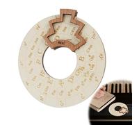 Strumento per melodia in legno - Compasso di quintenza fatto a mano, teoria musicale e accessori per chitarra, ruota di accordi per scrittura di canzoni, armonia e composizione, compatta e portatile