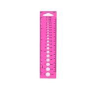 Strumento per misurare calibro ' ago Calibro per maglieria in plastica Righello Strumento per l ' ago per cucire, misurazione del modello geometrico del cerchio