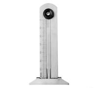 Strumento per misurare la profondità del battistrada degli pneumatici dell'auto, con calibro a corsoio in acciaio inox e righello per una valutazione affidabile dell'usura dei pneumatici (0-60 mm)
