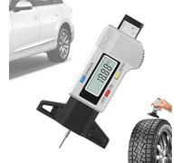 Strumento per misuratore di profondità dei pneumatici - Digitale ad alta precisione, display per il controllo del battistrada dei pneumatici, strumento di misura portatile, per auto, biciclette,