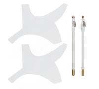 Strumento per Modellare la Barba Bordo Barba Rifinitura Righello Styling Pettine Modello Trasparente Outliner Shaper Stencil Barba Baffi Pettini (Trasparente)