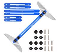 Strumento per modelli di gradini per scale FEITON, set di calibri per scale, strumento di misurazione per tracciatura di mensole, alzate, partizi