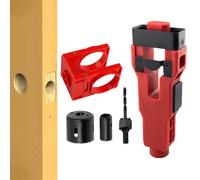 Strumento Per Mortaglia Di Ferro: Sottopiede Di Taglio Foro, Guida Dei Fori Cerniera Per Porte | Kit Di Installazione Professionale Per Serratura Per Porte Interne,