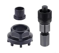 Strumento per movimento centrale della bicicletta a otto ganasce progettato per l'estrazione della pedivella ISIS e la copertura centrale a 8 slot e la manutenzione del cerchione del freno a disco