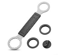 Strumento per movimento centrale, strumento di rimozione del movimento centrale in acciaio cromato, strumento multifunzionale per chiave per bicicletta, per Hollowtech II, BB9000, BBR60 (12 x 46 mm)